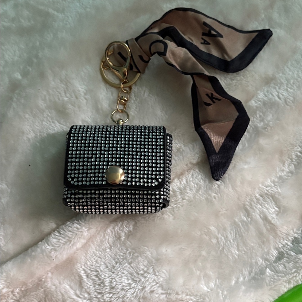 Black and blinged AirPod Pro case